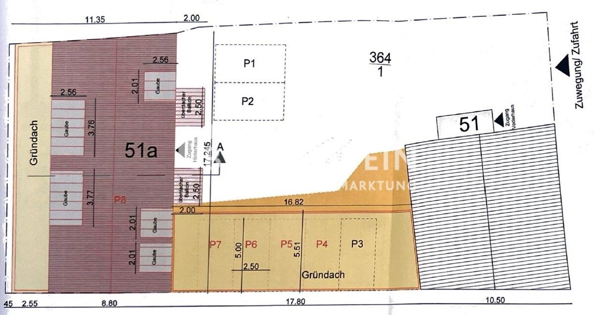 Planung Hinterhaus Bauvorbescheid