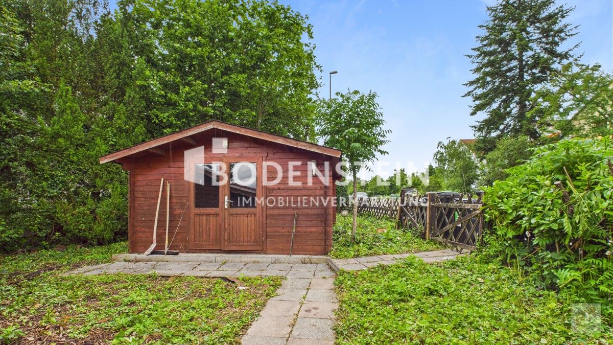 Gartenhaus im hinteren Gartenbereich