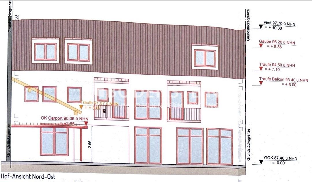 Planung Hinterhaus Bauvorbescheid